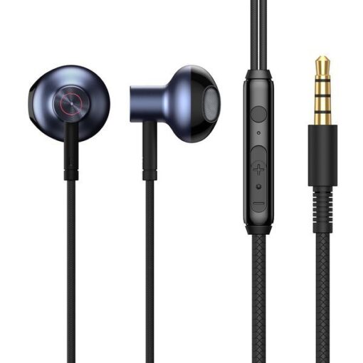 Baseus wired earphones Encok H19 black