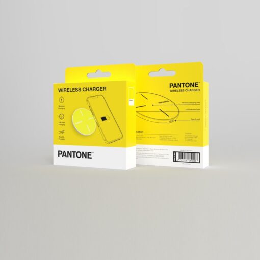 PANTONE wireless charger 15W PT-WC009 Yellow 102C - Image 3