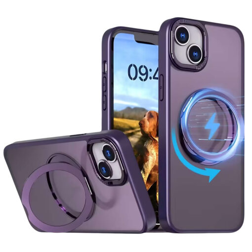 Mag Ring Rotating case for iPhone 14 6,1" purple - Image 2