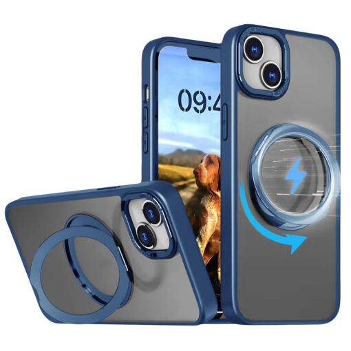 Mag Ring Rotating case for iPhone 16 6,1" navy blue