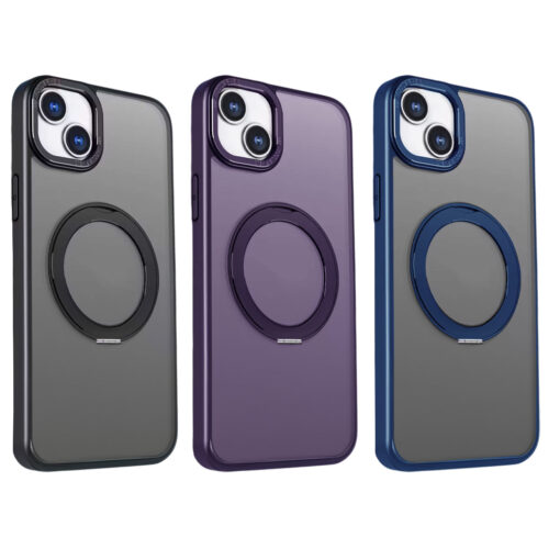 Mag Ring Rotating case for iPhone 14 6,1" navy blue - Image 3