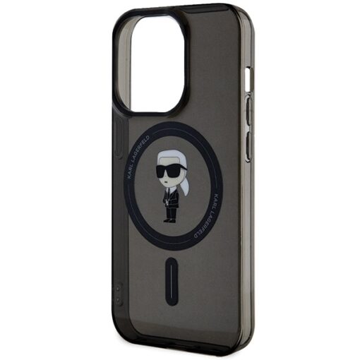 Karl Lagerfeld case for iPhone 14 Pro Max 6,7" KLHMP14XHFCKNOK black HC MAGSAFE IML IKONIK - Image 6