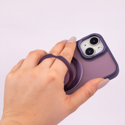 Mag Ring Rotating case for iPhone 14 6,1" purple - Image 5