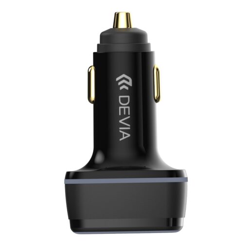 Devia car charger Extreme 115W 2x USB-C 1x USB black - Image 2