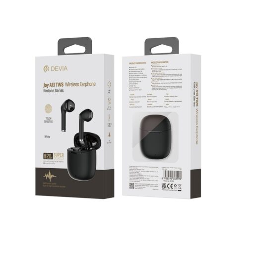 Devia Bluetooth earphones TWS Joy A13 black - Image 3