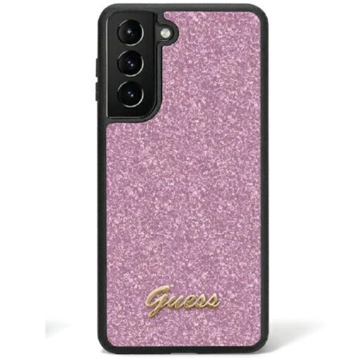 Guess case for Samsung Galaxy S24 S921 GUHCS24SHGGSHU purple hardcase Glitter Script