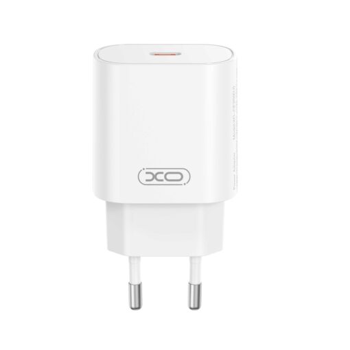 XO wall charger CE25 PD 25W 1x USB-C white + cable USB-C - Lightning - Image 2