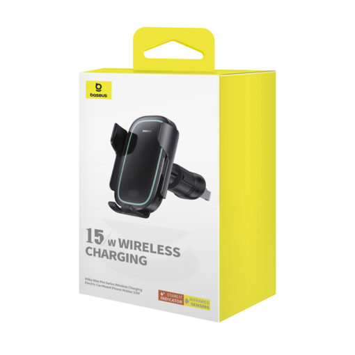 Baseus car holder Milky Way Pro with wireless charging function 15W black - Image 8