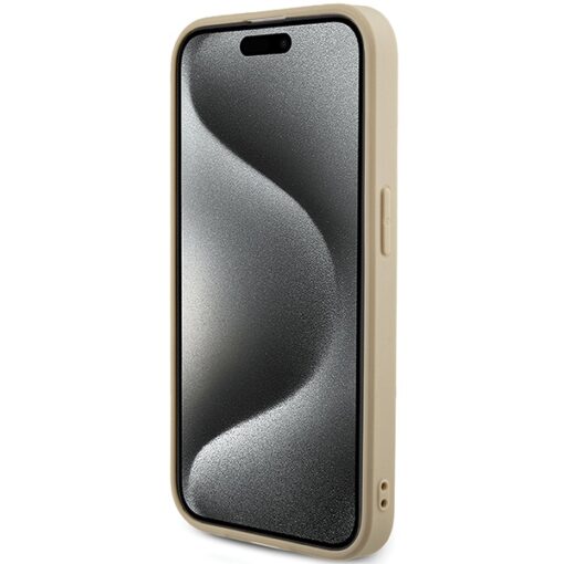 Guess case for iPhone 15 Pro 6,1" GUHCP15LPSAIRSD gold HC PU SAFFIANO IRIDESCENT SCRIPT - Image 5