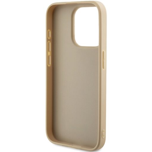 Guess case for iPhone 15 Pro 6,1" GUHCP15LPSAIRSD gold HC PU SAFFIANO IRIDESCENT SCRIPT - Image 7