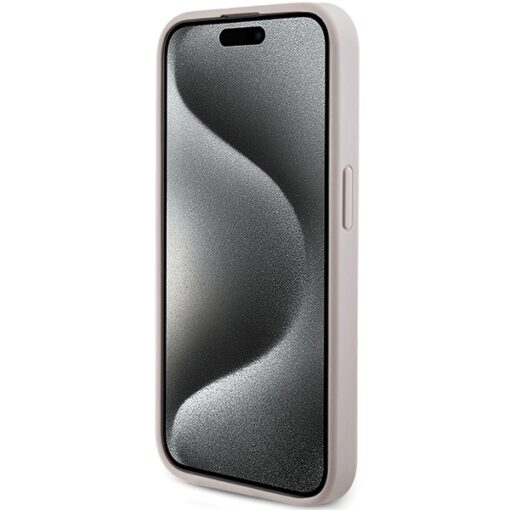 Guess case for iPhone 15 Pro Max 6,7" GUHMP15XG4GFRP pink HC MAGSAFE PU 4G RING CLASSIC LOGO - Image 5