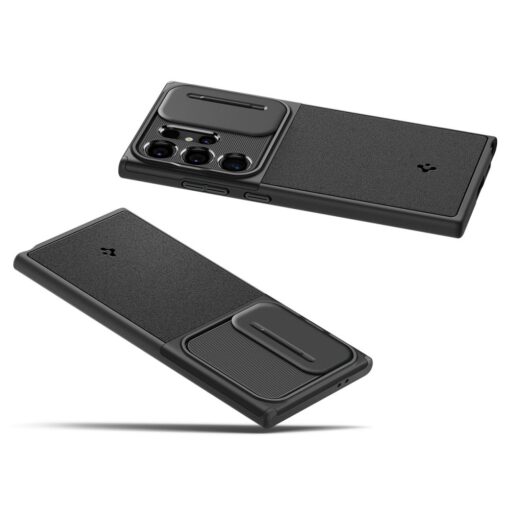 Spigen Optik Armor case for Samsung Galaxy S24 Ultra black - Image 10