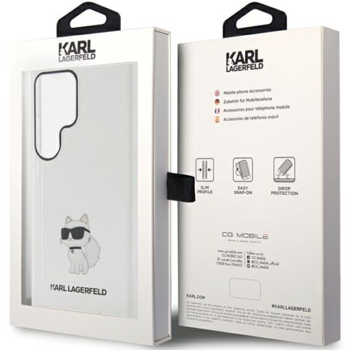 Karl Lagerfeld case for Samsung Galaxy S24 Ultra KLHCS24LHNCHTCT transparent HC IML NFT CHOUPETTE - Image 8