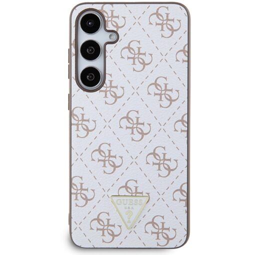 Guess case for Samsung Galaxy S24 Plus GUHCS24MPG4GPH white HC PU 4G TRIANGLE - Image 3