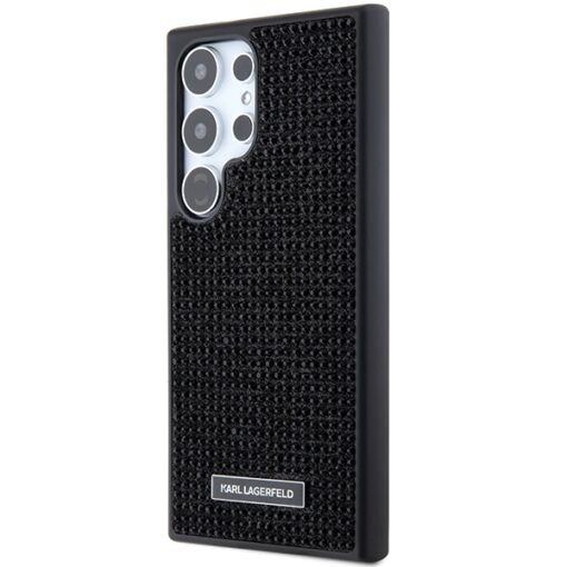 Karl Lagerfeld case for Samsung Galaxy S24 Ultra KLHCS24LHDSPRK black HC RHINESTONE LOGO METAL PLATE - Image 2