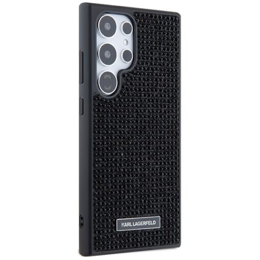 Karl Lagerfeld case for Samsung Galaxy S24 Ultra KLHCS24LHDSPRK black HC RHINESTONE LOGO METAL PLATE - Image 4