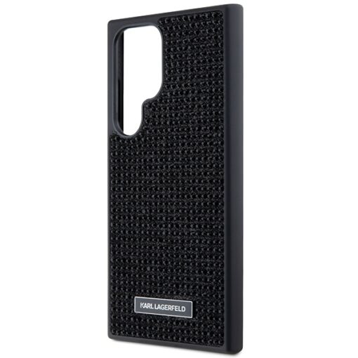 Karl Lagerfeld case for Samsung Galaxy S24 Ultra KLHCS24LHDSPRK black HC RHINESTONE LOGO METAL PLATE - Image 6