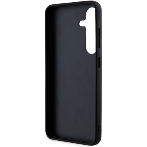 Karl Lagerfeld case for Samsung Galaxy S24 Plus KLHCS24MGKNPSK black HC IKONIK FIXED GLITTER IKONIK LOGO METAL PIN - Image 7