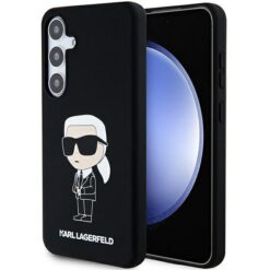 Karl Lagerfeld case for Samsung Galaxy S24 KLHCS24SSNIKBCK black HC SILICONE NFT IKONIK