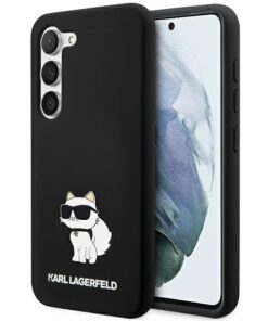 Karl Lagerfeld case for Samsung Galaxy S24 Plus KLHCS24MSNCHBCK black HC SILICONE NFT CHOUPETTE
