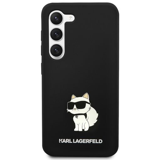 Karl Lagerfeld case for Samsung Galaxy S24 Plus KLHCS24MSNCHBCK black HC SILICONE NFT CHOUPETTE - Image 3