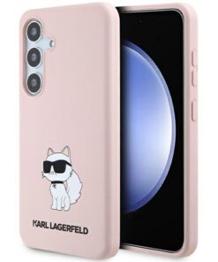 Karl Lagerfeld case for Samsung Galaxy S24 Plus KLHCS24MSNCHBCP pink HC SILICONE NFT CHOUPETTE
