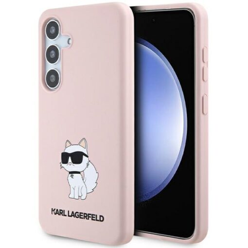 Karl Lagerfeld case for Samsung Galaxy S24 Plus KLHCS24MSNCHBCP pink HC SILICONE NFT CHOUPETTE