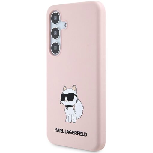 Karl Lagerfeld case for Samsung Galaxy S24 Plus KLHCS24MSNCHBCP pink HC SILICONE NFT CHOUPETTE - Image 2