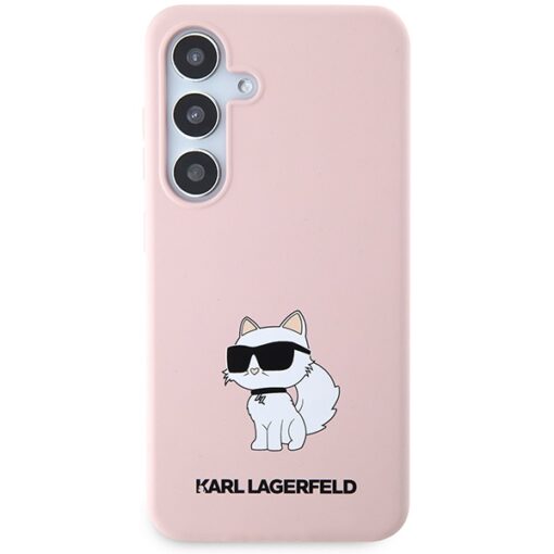 Karl Lagerfeld case for Samsung Galaxy S24 Plus KLHCS24MSNCHBCP pink HC SILICONE NFT CHOUPETTE - Image 3