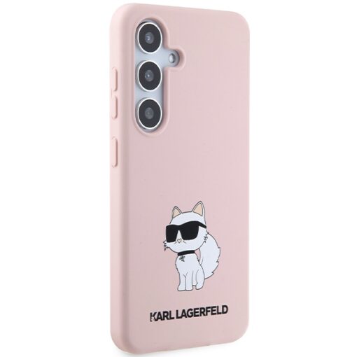 Karl Lagerfeld case for Samsung Galaxy S24 Plus KLHCS24MSNCHBCP pink HC SILICONE NFT CHOUPETTE - Image 4