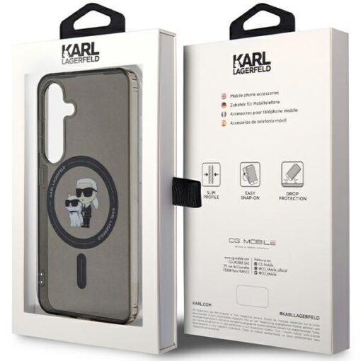 Karl Lagerfeld case for Samsung Galaxy S24 KLHMS24SHGKCNOK black HC MAGSAFE IML C - Image 8