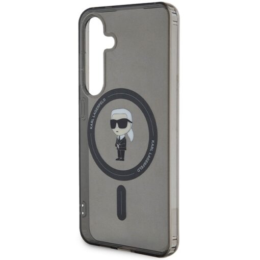 Karl Lagerfeld case for Samsung Galaxy S24 KLHMS24SHFCKNOK black HC MAGSAFE IML IKONIK - Image 6