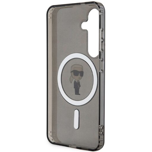 Karl Lagerfeld case for Samsung Galaxy S24 KLHMS24SHFCKNOK black HC MAGSAFE IML IKONIK - Image 7