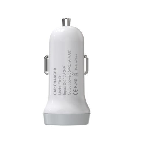 Devia car charger Smart 2x USB 3,1A white - Image 2