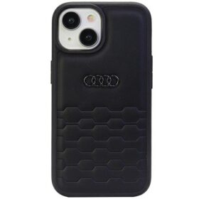 Audi case for iPhone 15 Plus 6,7" black GT Synthetic Leather