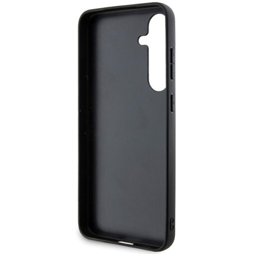 BMW case for Samsung Galaxy S24 Plus black Signature Leather Half Textured & Circle MagSafe - Image 7