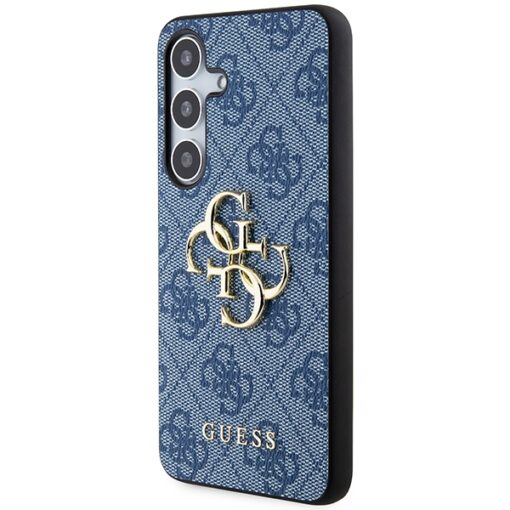 Guess case for Samsung Galaxy S24 Plus GUHCS24M4GMGBL blue HC PU LEATHER 4G METAL LOGO - Image 2