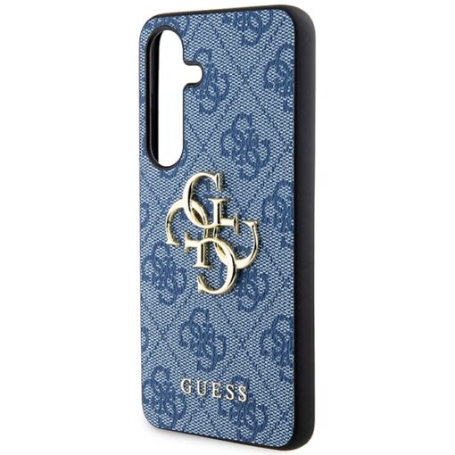 Guess case for Samsung Galaxy S24 Plus GUHCS24M4GMGBL blue HC PU LEATHER 4G METAL LOGO - Image 6