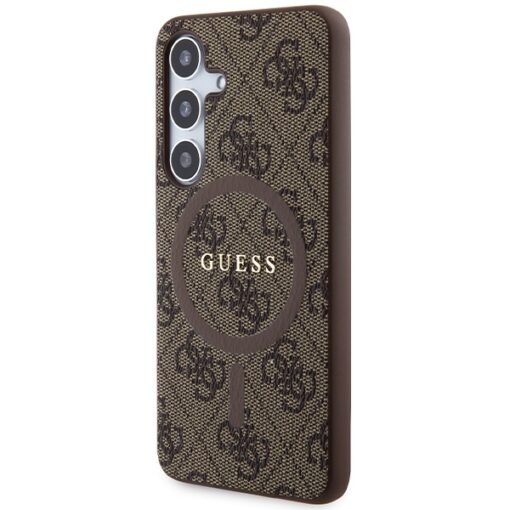 Guess case for Samsung Galaxy S24 GUHMS24SG4GFRW brown HC MAGSAFE PU 4G RING CLASSIC LOGO - Image 2