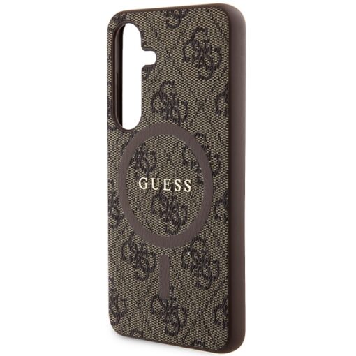 Guess case for Samsung Galaxy S24 GUHMS24SG4GFRW brown HC MAGSAFE PU 4G RING CLASSIC LOGO - Image 6