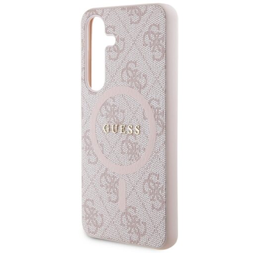 Guess case for Samsung Galaxy S24 GUHMS24SG4GFRP pink HC MAGSAFE PU 4G RING CLASSIC LOGO - Image 6