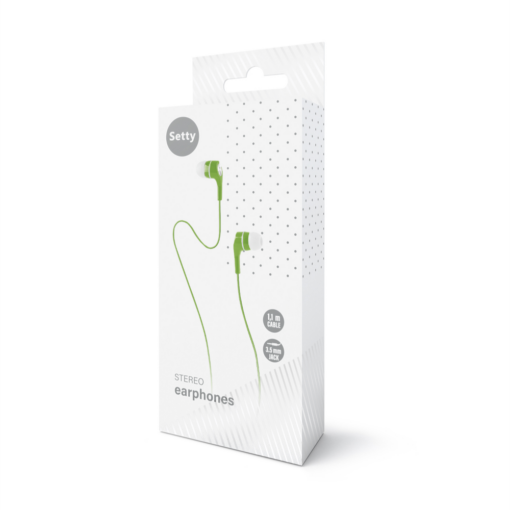 Setty wired earphones green - Image 2