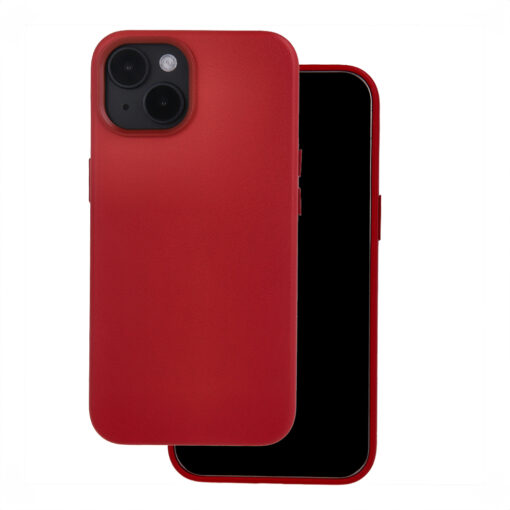 Mag Leather case for iPhone 16 Pro 6,3" red