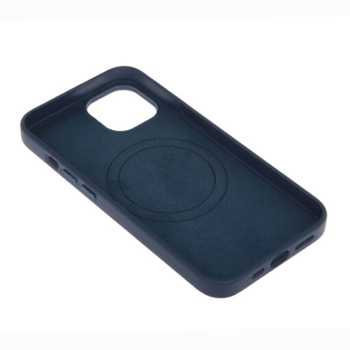 Mag Leather case for iPhone 12 / 12 Pro 6,1" dark blue - Image 7