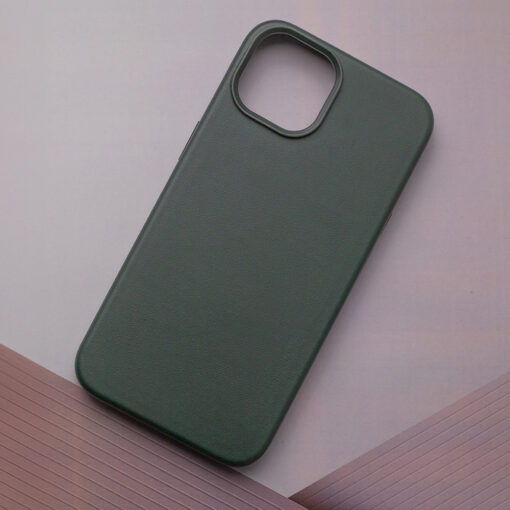 Mag Leather case for iPhone 15 6,1" dark green - Image 10