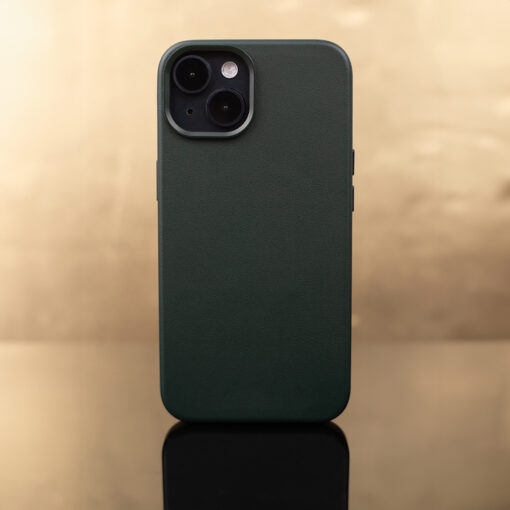 Mag Leather case for iPhone 16 6,1" dark green - Image 11