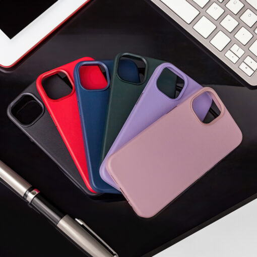 Mag Leather case for iPhone 12 / 12 Pro 6,1" purple - Image 15