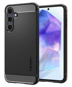 Spigen Rugged Armor case for Samsung Galaxy A55 5G matte