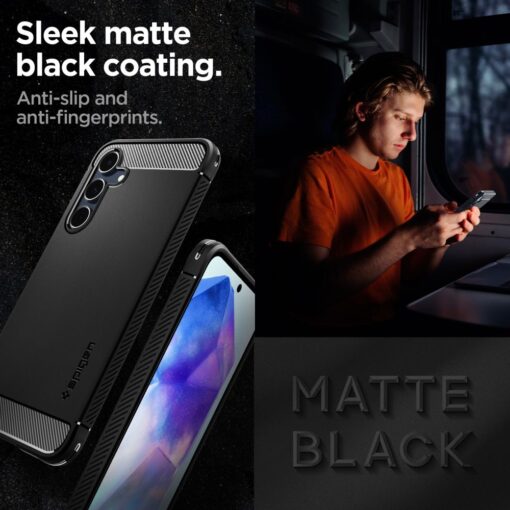 Spigen Rugged Armor case for Samsung Galaxy A55 5G matte - Image 14