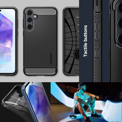 Spigen Rugged Armor case for Samsung Galaxy A55 5G matte - Image 17